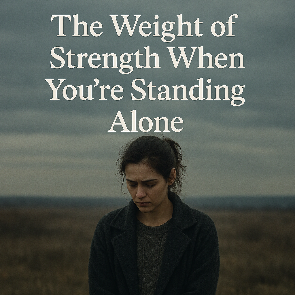 The Weight of Strength When You're Standing Alone